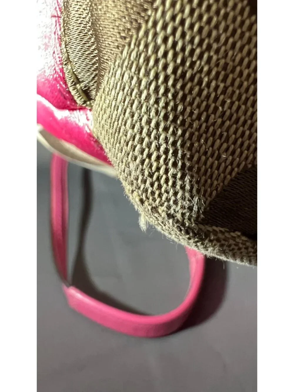 Coach Signature Stripe Diaper/Tote Bag With Pink Trim - Stylish & Functional Bro